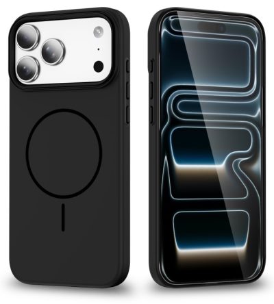 iPhone 17 / Pro / Pro max Mágneses matt telefontok fém gombokkal, ütésálló, vezeték nélküli töltőtok