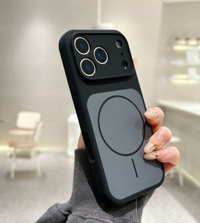 iPhone 17 / Pro / Max mágneses, folyékony szilikon mikroszálas béléssel, színes, ütésálló tok