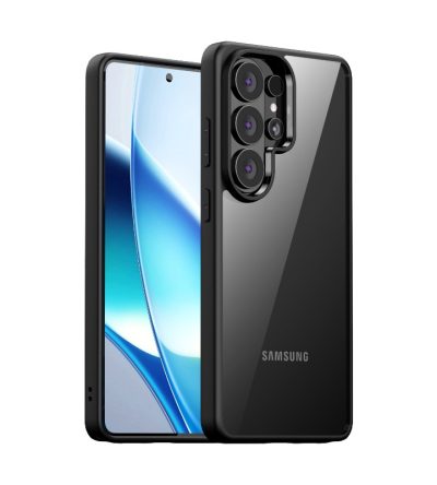Samsung Galaxy S26 / S26+ / S26 Ultra átlátszó, kemény PC + puha TPU lökhárító 2 az 1-ben mobiltelefontok