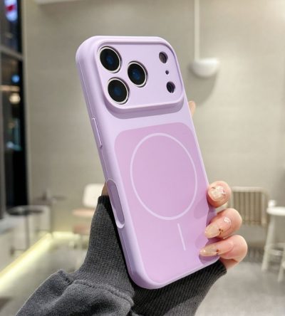 iPhone 17 / Pro / Max mágneses, folyékony szilikon mikroszálas béléssel, színes, ütésálló tok
